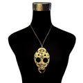 Sculptural Statement Necklace in Bronze - Contemporary Art Jewelry - Bitácora Collection - Metamorphosis