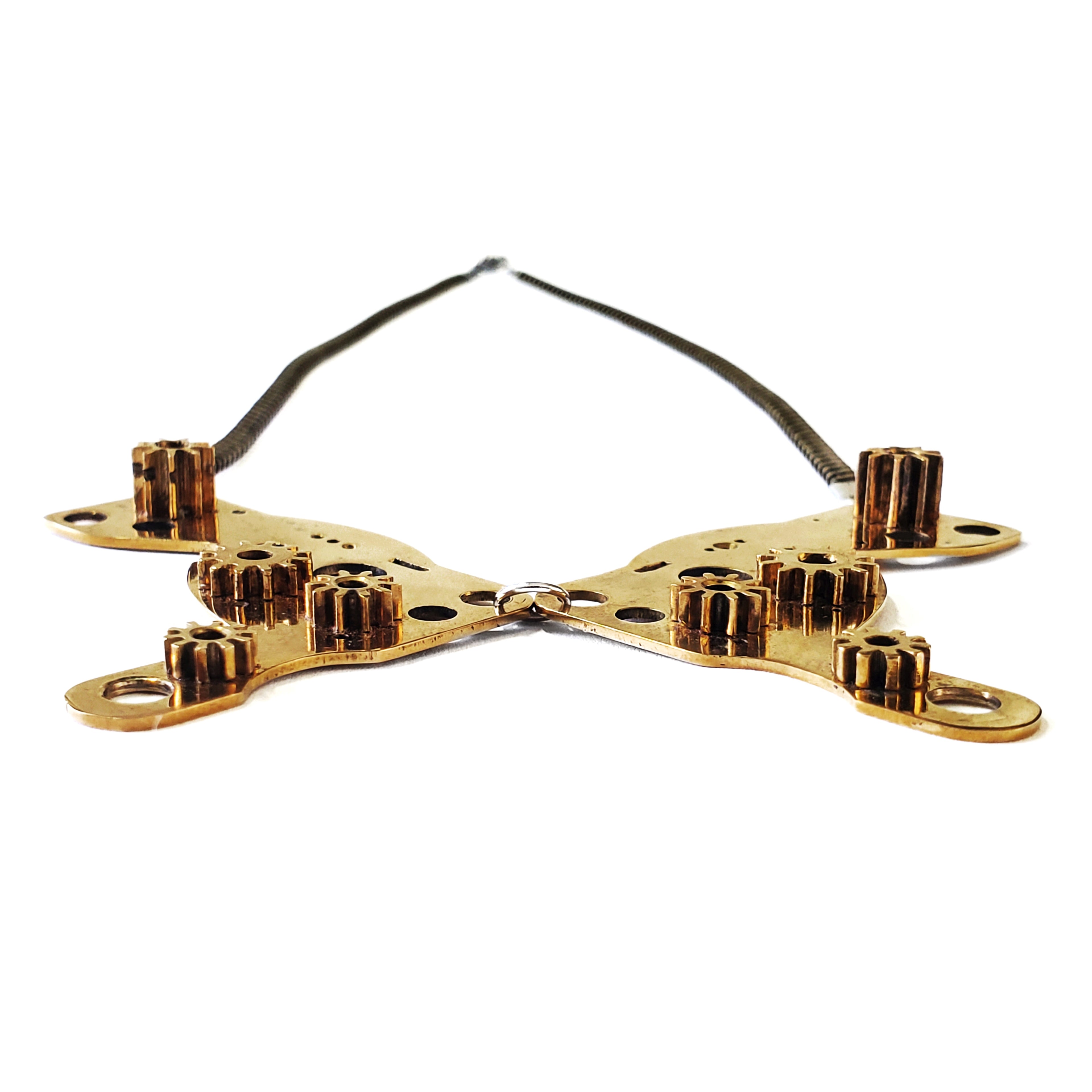 Butterfly – Bronze Necklace – Articulated Mechanical Butterfly – Logbook Collection