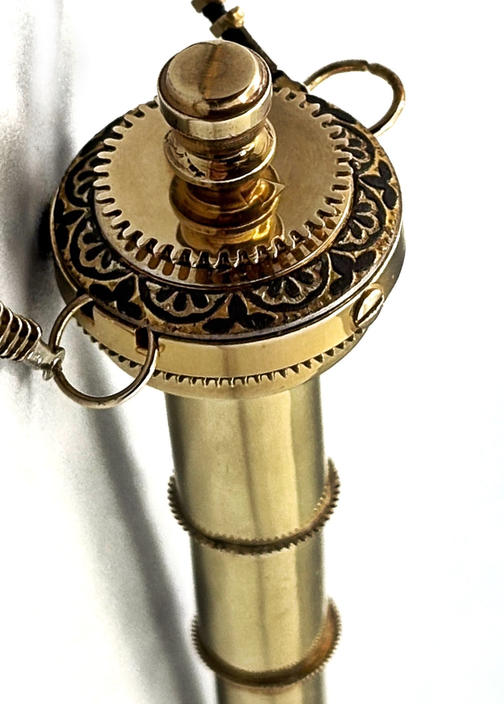 Sculptural Bronze Necklace - Linear Force and Mechanical Direction - Bitácora Collection - Propulsion
