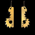 Geometric Drop Earrings with Vintage Watch Parts – Bitácora Collection – Facet