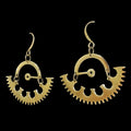 Bronze Earrings - Mechanical Detail Design - Bitácora Collection - Gaze