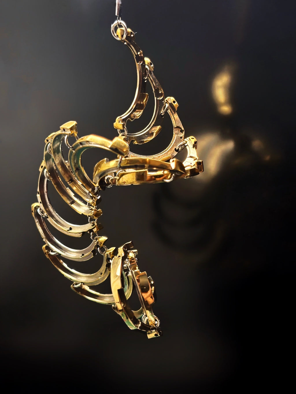 Articulated Structure Necklace - Sculptural Form - Bitácora Collection - Cycle