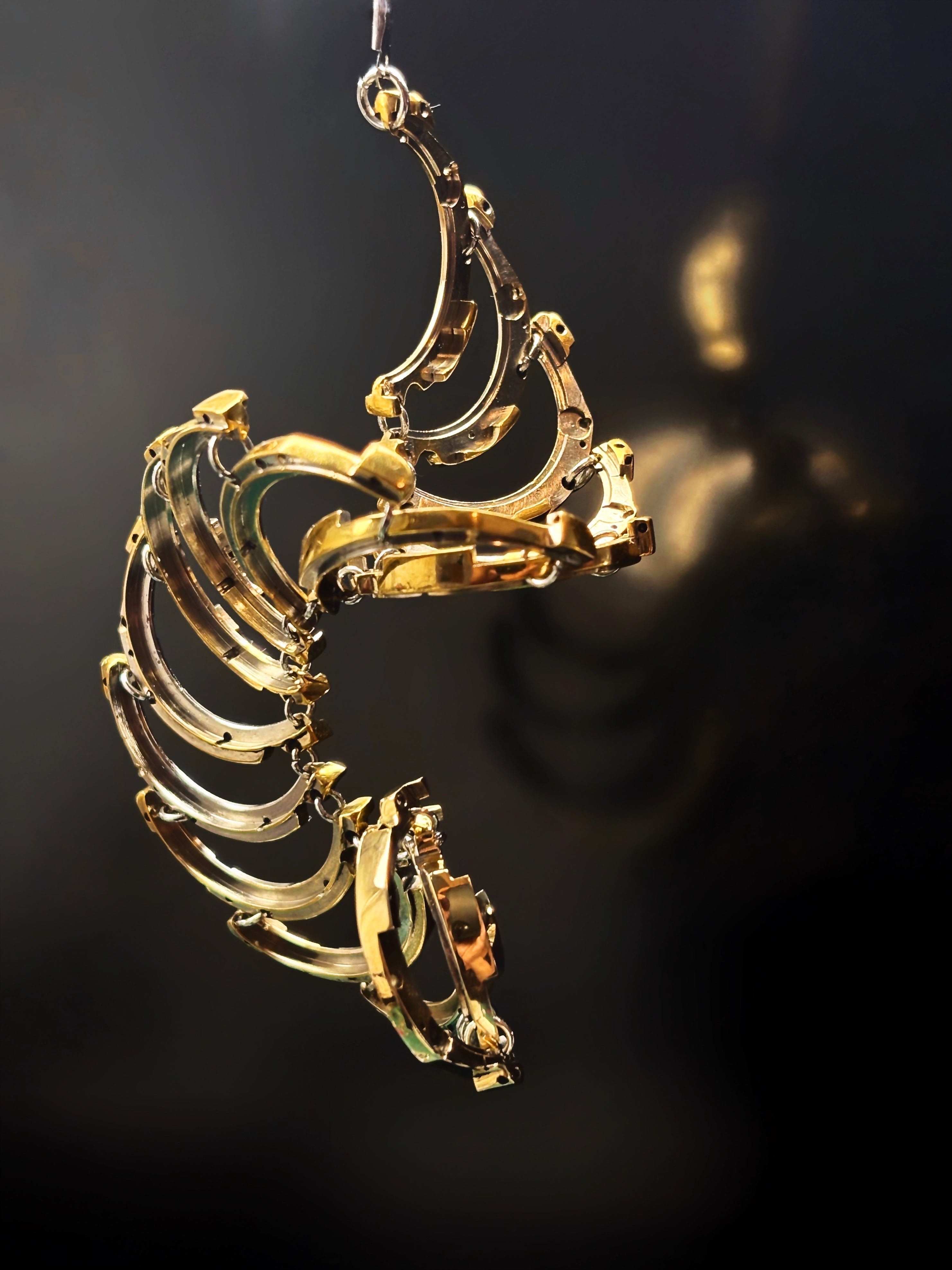 Articulated Structure Necklace - Sculptural Form - Bitácora Collection - Cycle