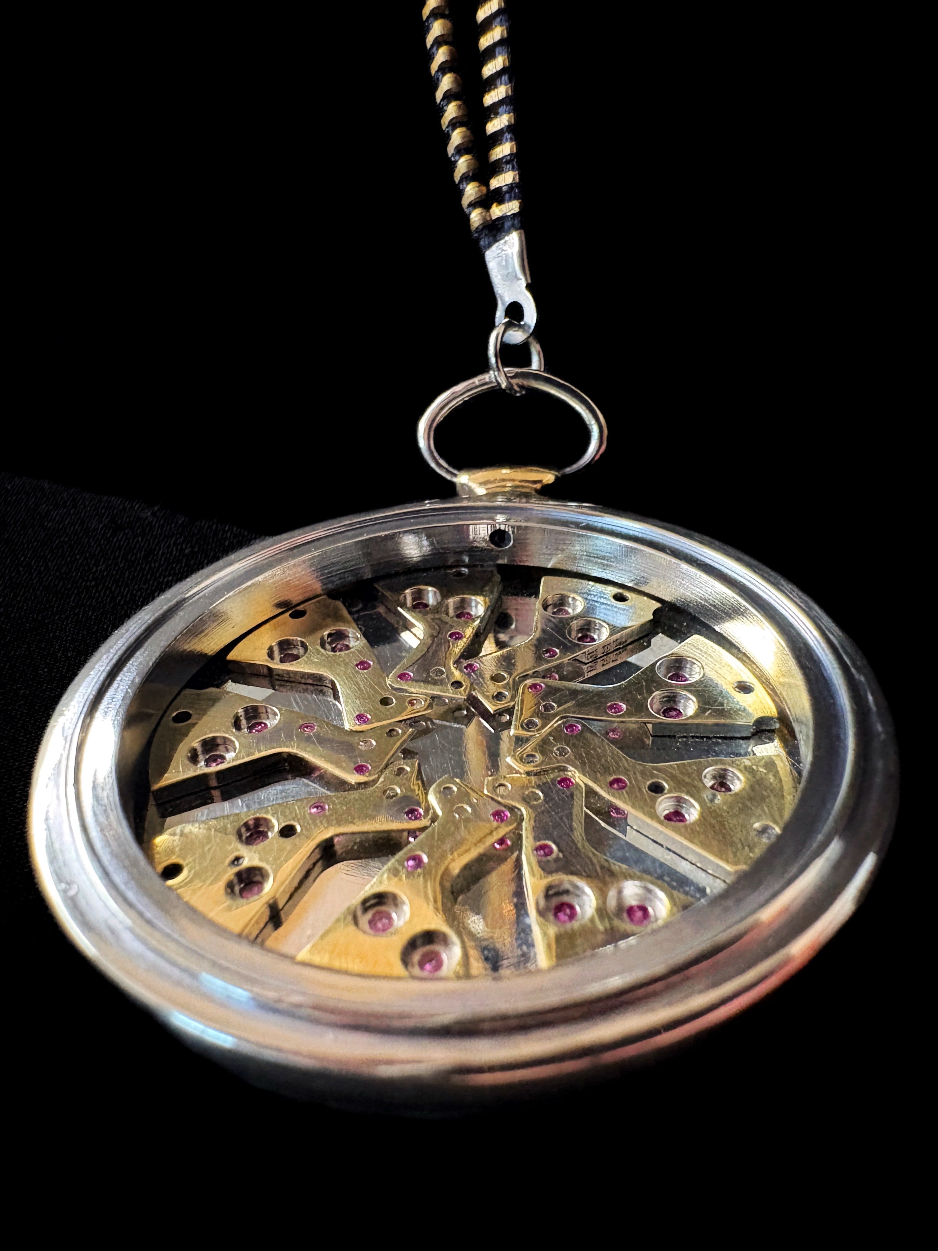 Mechanical Core Pendant - Radial Watch Movement Composition - Bitácora Collection - Nucleus