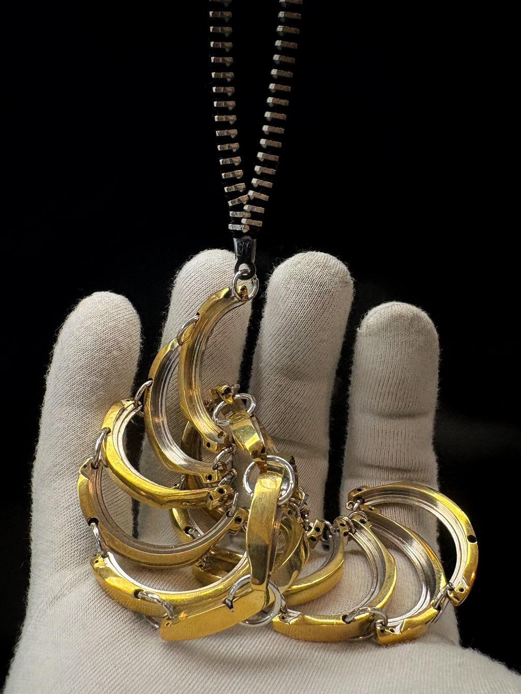 Articulated Structure Necklace - Sculptural Form - Bitácora Collection - Cycle