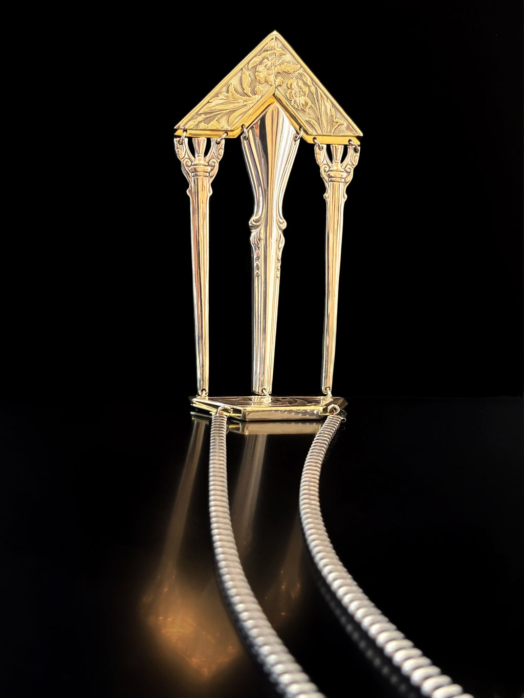 Triptych - Sculptural Necklace - Body Structure - Bitácora Collection