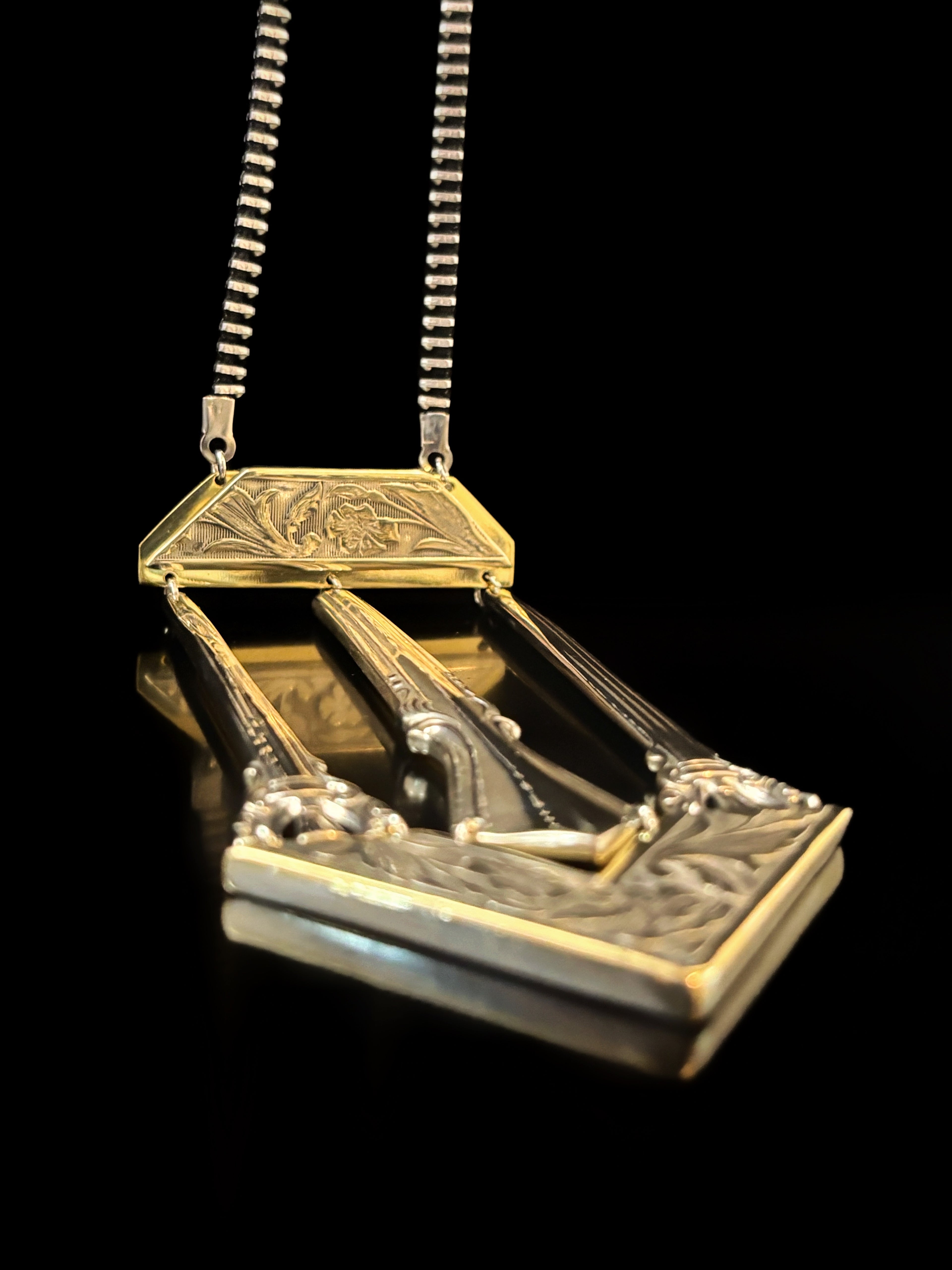 Triptych - Sculptural Necklace - Body Structure - Bitácora Collection