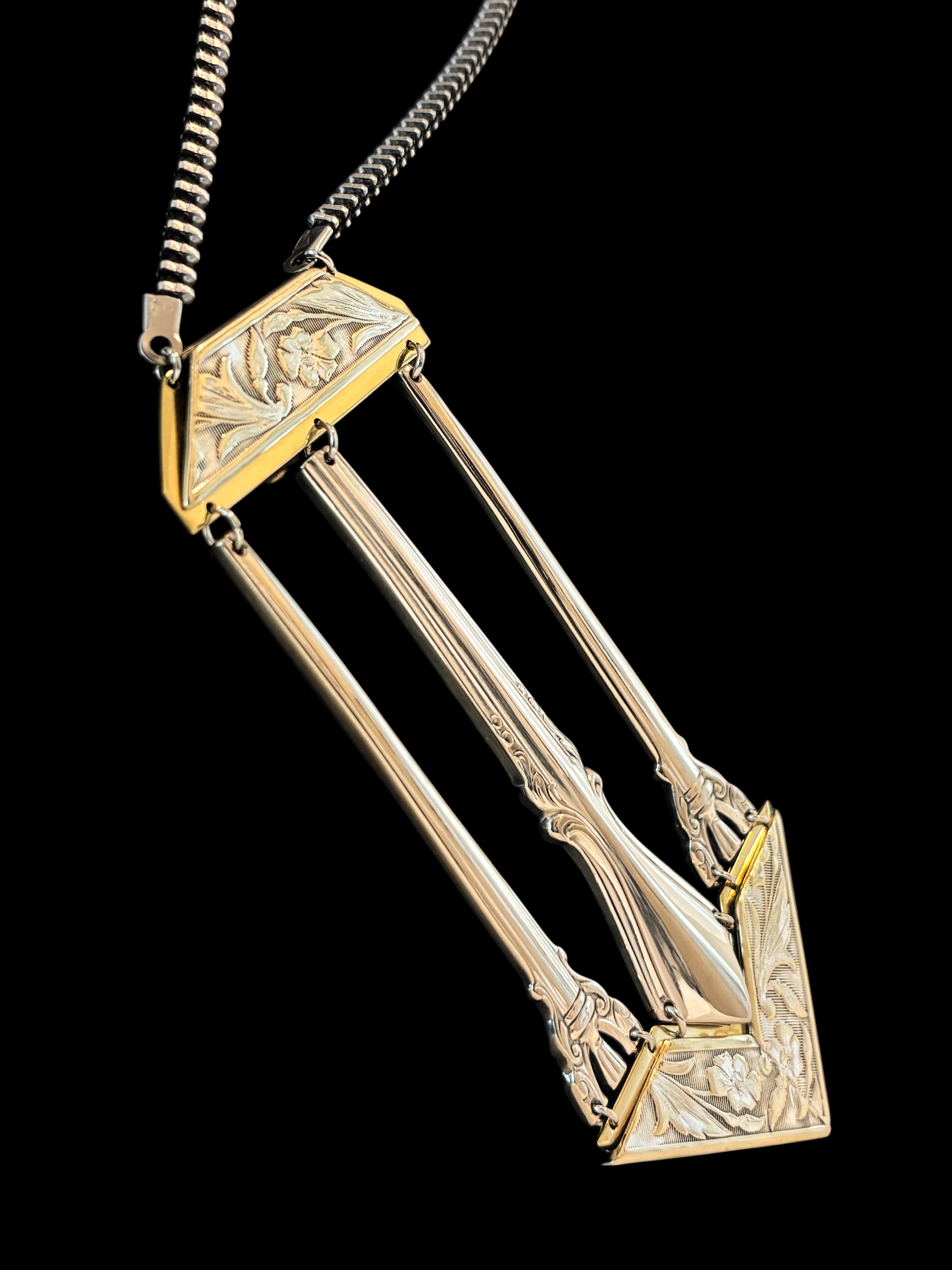 Triptych - Sculptural Necklace - Body Structure - Bitácora Collection