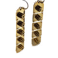 Columns– Vertical Modular Brass Earrings | Industrial Watch Part Jewelry