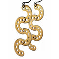 Serpentines – Articulated Brass Earrings with Vintage Watch Parts | Sculptural Jewelry