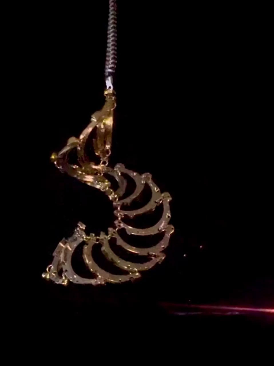 Articulated Structure Necklace - Sculptural Form - Bitácora Collection - Cycle